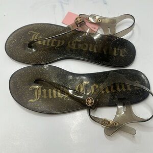 JUICY COUTURE JELLY FLIP FLOP NEW w/TAG HOLLANDER STYLE PLATIC THONGS 10 M